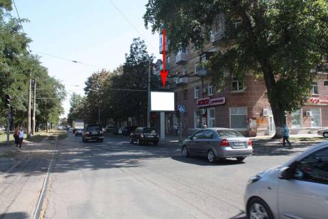 Бэклайт A в Днепр (Днепропетровск) t014A,просп. Дмитра Яворницького (Карла Маркса) - вул. Героїв Крут (Фурманова), рух у бік Набережної фото 1