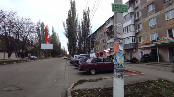 Билборд B в Марганце, 6х3  поблизу спортивного клубу Надія по вул. Лермонтова (навпроти буд. 23 по вул. Лермонтова фото 1