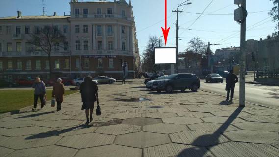 Билборд B в Днепр (Днепропетровск), 3.14х2.32  просп. Дмитра Яворницького (Карла Маркса) - вул. Юліуша Словацького, біля театру Опери та балету, на світлофорі фото 1