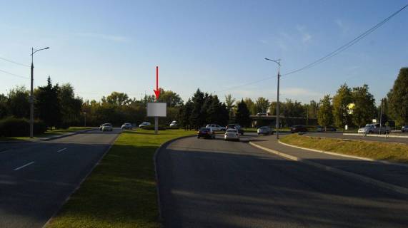 Билборд A в Днепр (Днепропетровск), 3.14х2.32  вул. Сонячна Набережна (Маршала Малиновського), 2 (на розділовій смузі, біля ТРЦ ВАВІЛОН), рух у бік Нового мосту фото 1