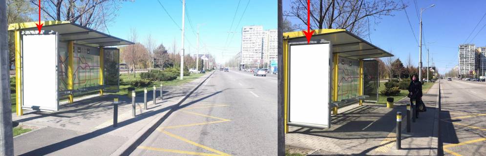 Ситилайт B в Днепр (Днепропетровск) Zdp041B2, Сонячна Набережна (Маршала Малиновського) вул., навпроти буд. 36 фото 1