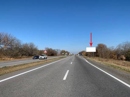 Билборд A в Василівці, 6х3  Н-08, км 435+848 (ліворуч), Рух до Дніпра з Запоріжжя, перед поворотом до с. Василівка фото 1