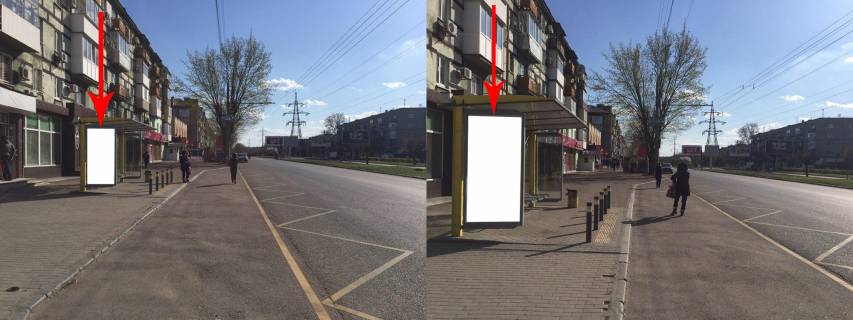 Ситилайт B в Днепр (Днепропетровск) Zdp028B2, Олександра Поля (Кірова)просп., біля буд. 115, після вул. Олександра Щербакова (Стромцова, Вакуленчука) фото 1