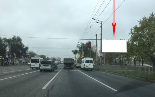 Билборд A в Днепр (Днепропетровск) s123A,вул. Набережна Заводська - вул. Юрія Кондратюка (Комунарівська), на світлофорі,  в сторону жм Парус фото 1