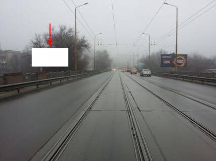 Билборд B в Днепр (Днепропетровск), 6х3  Заїзд на Амурський міст з Правого берега фото 1