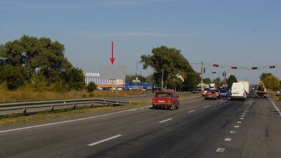 Билборд B в Подгородном, 6х3  Донецьке шосе, розвилка на Епіцентр, МЕТРО, біля світлофора (1), виїзд з м. Дніпро фото 1