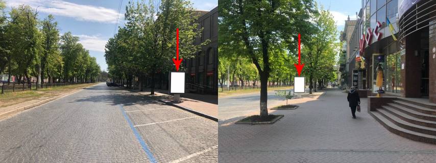 Ситилайт A в Днепр (Днепропетровск) t189А,просп. Дмитра Яворницького (Карла Маркса), 111 А, рух до парку Глоби фото 1