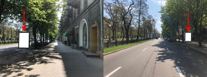 Ситилайт A в Днепр (Днепропетровск), 1.2х1.8  просп. Дмитра Яворницького (Карла Маркса), 67, рух до вул.Короленка фото 1