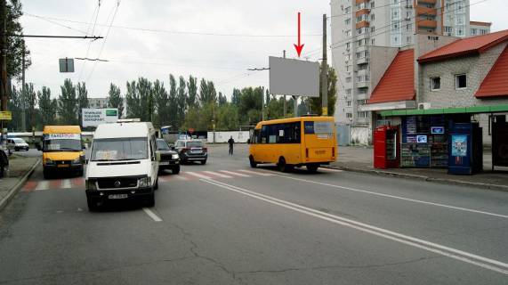 Билборд A в Днепр (Днепропетровск) 054А,вул. Тополина, 1 (перехрестя з вул. Панікахи), поруч СІЛЬПО фото 1