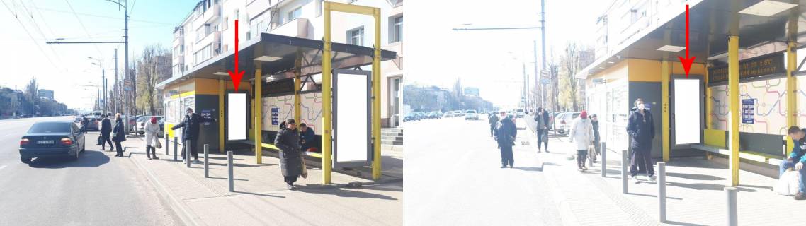 Ситилайт A в Днепр (Днепропетровск) Zdp037A2,Слобожанський просп., біля буд. 87, за вул.Калинова (РОЗМІР РЕКЛАМНОЇ ПЛОЩИНИ 1,90 х 0,77) фото 1