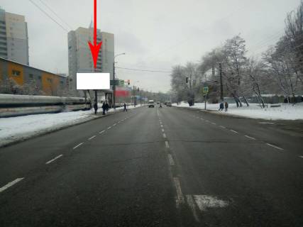 Billboard B in Dnipro (Dnipropetrovsk) t099B,st. Kosmicna - st. Sokal's'kogo,  ruh do nabereznoi, bila svitlofora Photo 1