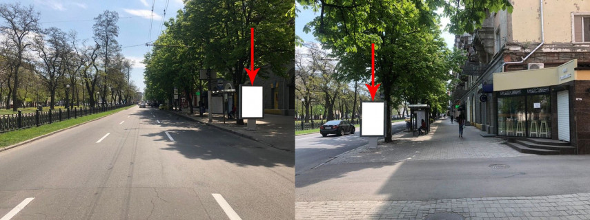 Ситилайт A в Днепр (Днепропетровск), 1.2х1.8  просп. Дмитра Яворницького (Карла Маркса), 67, рух до вул.Короленка фото 1