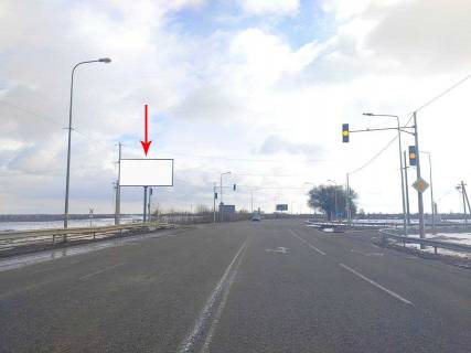Билборд B в Днепр (Днепропетровск) Автодорога рух з аеропорту " Дніпро" , перед віадуком фото 1