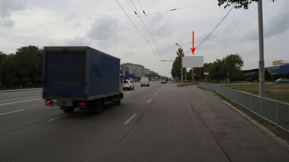 Билборд A в Днепр (Днепропетровск) 108А,вул. Запорізьке Шосе, 63 (під'їзд до магазину МЕТРО) фото 1