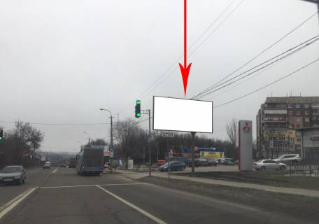 Билборд A в Днепр (Днепропетровск) t146A,вул. Космічна в районі буд. № 27д, автосалон "Мітсубісі", на світлофорі фото 1