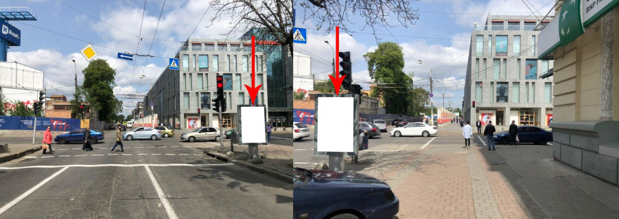 Ситилайт A в Днепр (Днепропетровск), 1.2х1.8  просп. Дмитра Яворницького (Карла Маркса) - вул. В'ячеслава Липинського (Ширшова) фото 1