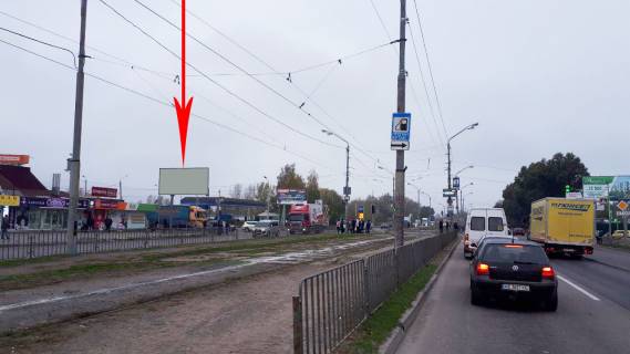 Billboard B in Dnipro (Dnipropetrovsk) t216B,Donec'ke sose - st. Solohova, v napramku Kajdac'kogo mostu, na svitlofori Photo 1