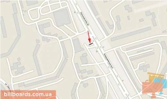 Билборд A в Днепр (Днепропетровск) s170А,вул. Ю. Кондратюка (Комунарівська), 16 (Billa, АТБ, к/т Комунар, McDonalds) схема