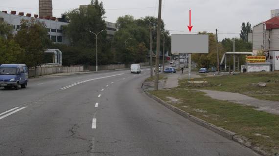 Билборд A в Днепр (Днепропетровск), 6х3  вул. Космічна (низ) автомийка, кафе Форсаж, у напрямку на ж/м Перемога фото 1