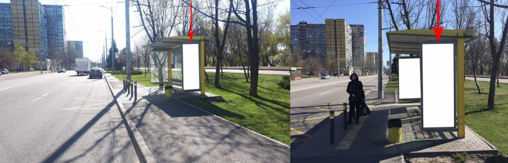 Ситилайт A в Днепр (Днепропетровск) Zdp041A1, Сонячна Набережна (Маршала Малиновського) вул., навпроти буд. 36 фото 1