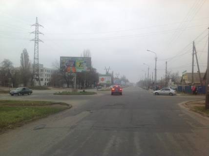 Billboard A in Nikopol Np5A1,st.Elektrometalurgiv - st.Nekrasova na rozdilovij smuzi, napramok ruhu z centru Photo 1