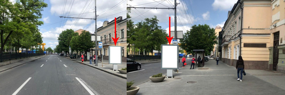 Ситилайт A в Днепр (Днепропетровск), 1.2х1.8  просп. Дмитра Яворницького (Карла Маркса), 62 фото 1
