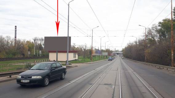 Билборд B в Днепр (Днепропетровск), 6х3  заїзд на Амурський міст з Лівого берега фото 1