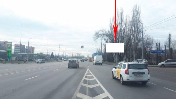 Бэклайт A в Днепр (Днепропетровск) t069A,Слобожанський (Газети Правда) пр.), виїзд на центральний міст, рух на Правий берег фото 1