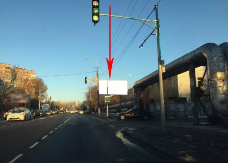 Billboard A in Dnipro (Dnipropetrovsk) t099A,st. Kosmicna - st. Sokal's'kogo, ruh vid kil'cevoi rozv'azki, bila svitlofora Photo 1