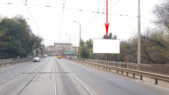 Билборд A в Днепр (Днепропетровск), 6х3  з'їзд з Амурського мосту на Правий берег фото 1