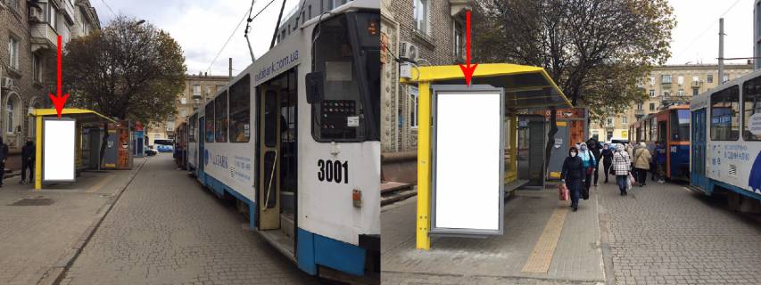 Ситилайт B в Днепр (Днепропетровск) Zdp045B2,Центральна вул., біля буд. 2/4, навпроти ТЦ ПАССАЖ фото 1