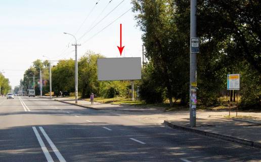 Білборд, Бігборд (Борд)  A у Дніпро (Дніпропетровськ) s112А, вул. Калинова, 33. Напрям в центр, между вул. Івана Пулюя (Логаша) та вул. Запорізька Фото 1