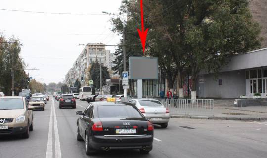 Бэклайт A в Днепр (Днепропетровск) t037A,вул. Січеславська Набережна (Набережна Леніна) - Нірінберга вул. (колиш. Баумана вул.), 2, напрямок до Мерефо-Херсонського мосту, біля світлофора фото 1