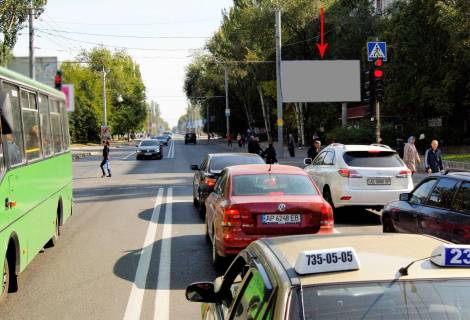 Билборд A в Днепр (Днепропетровск) s109А,вул. Калинова, навпроти буд. 66, по руху в бік просп. Слобожанський (пр.ім.газ. "Правда"), біля світлофора фото 1