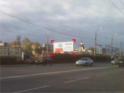 Білборд, Бігборд (Борд)  B у Луцьку вул. Карпенка-Карого (навпроти "Варшавського ринку") Фото 1