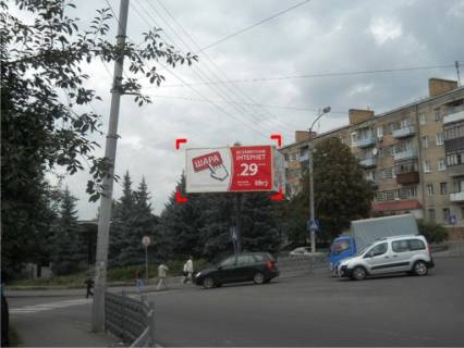Билборд B в Ровно пер. вул. Віденської – вул. Миколи Карнаухова (Мірющенка) фото 1