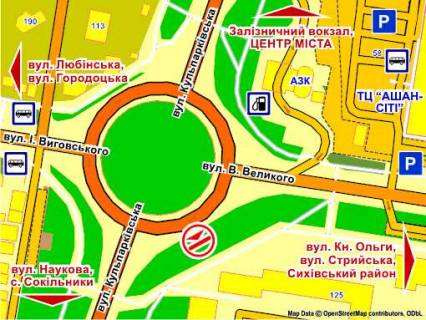 Призма A в Львове вул. Кульпарківська – В. Великого, справа  призма 2 - 395968 схема