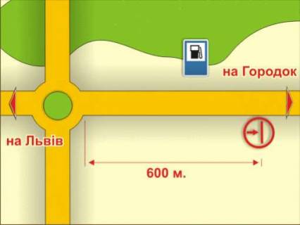 Billboard A in Lviv, 4x8  s. Zimna Voda (na Gorodok), 4h8 m scheme
