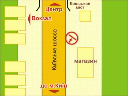 Билборд A в Львове вул. Київське Шосе, 11 схема
