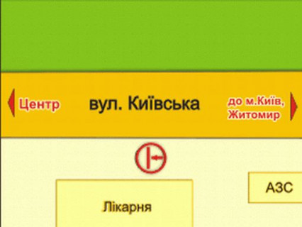 Билборд B в Ровно вул. Київська, 60 (біля лікарні) схема