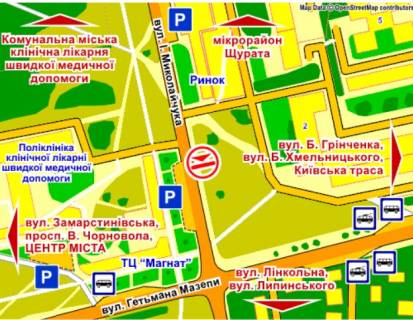 Бэклайт B в Львове вул. Миколайчука, 2 – Мазепи, розмір 2,3 х 3,2 м беклайт схема