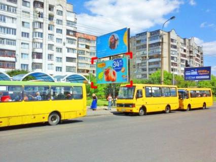 Билборд B в Львове пер. вул. Кравчука – Соборності, знизу фото 1