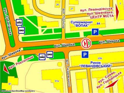 Призма Р/П в Львове вул. Широка, 64 (навпроти ринку), місце 1, призма 3 - 395891 схема