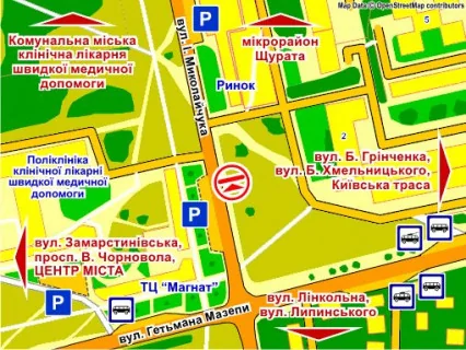 Білборд, Бігборд (Борд)  A у Львові вул. Миколайчука, 2 – Мазепи, розмір 2,3 х 3,2 м беклайт схема