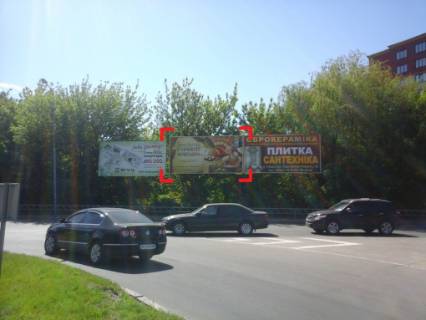 Билборд A в Львове вул. Шевченка – Набережна (на кільці), зліва фото 1