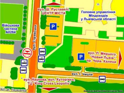 Prismatron, Prism A in Lviv st. Strijs'ka - Cmoli, prizma 1 - 395813 scheme