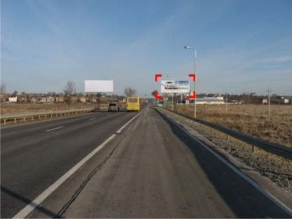 Білборд, Бігборд (Борд)  A у Львові с. Малі Підліски (Київська траса, напрямок до Києва), конструкція ||, 5х12 м Фото 1