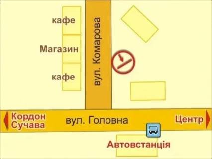 Білборд, Бігборд (Борд)  B у Львові Братів Дужих вул. (В. Комарова), 6 схема