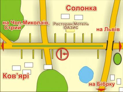 Billboard B in Lviv с. Солонка (напрямок до Чопа), місце 11 scheme