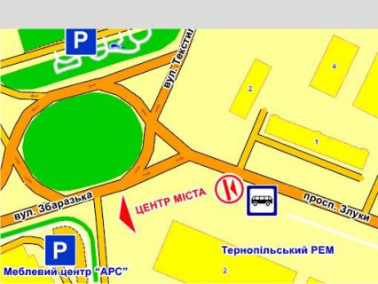 Билборд B в Львове пр. Злуки, 1 схема